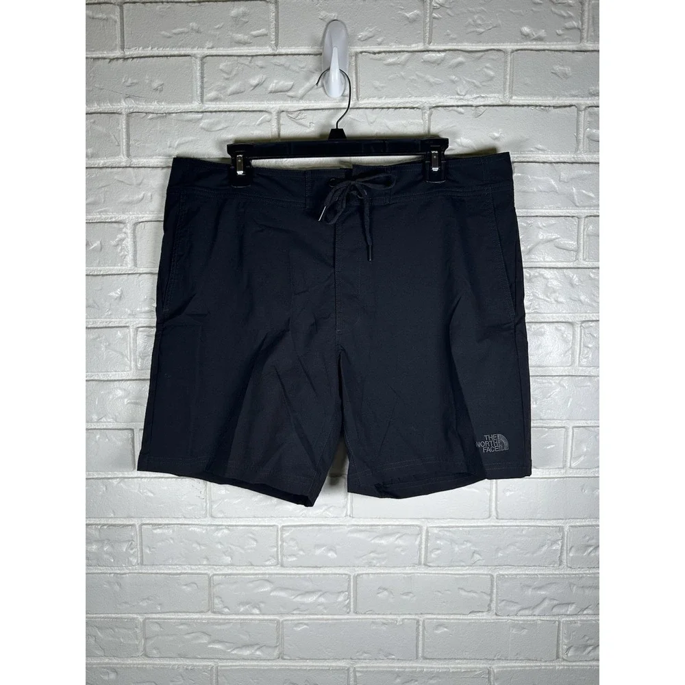 The‎ North Face Board Shorts Mens Size 36 Classic V Black Nylon Lightweight
